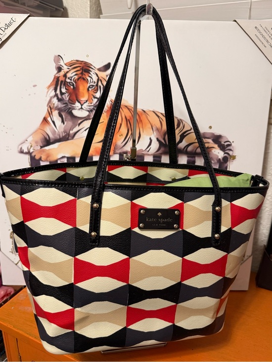 kate spade Handbags - kate spade Multicolor Geometric Story Book Tote